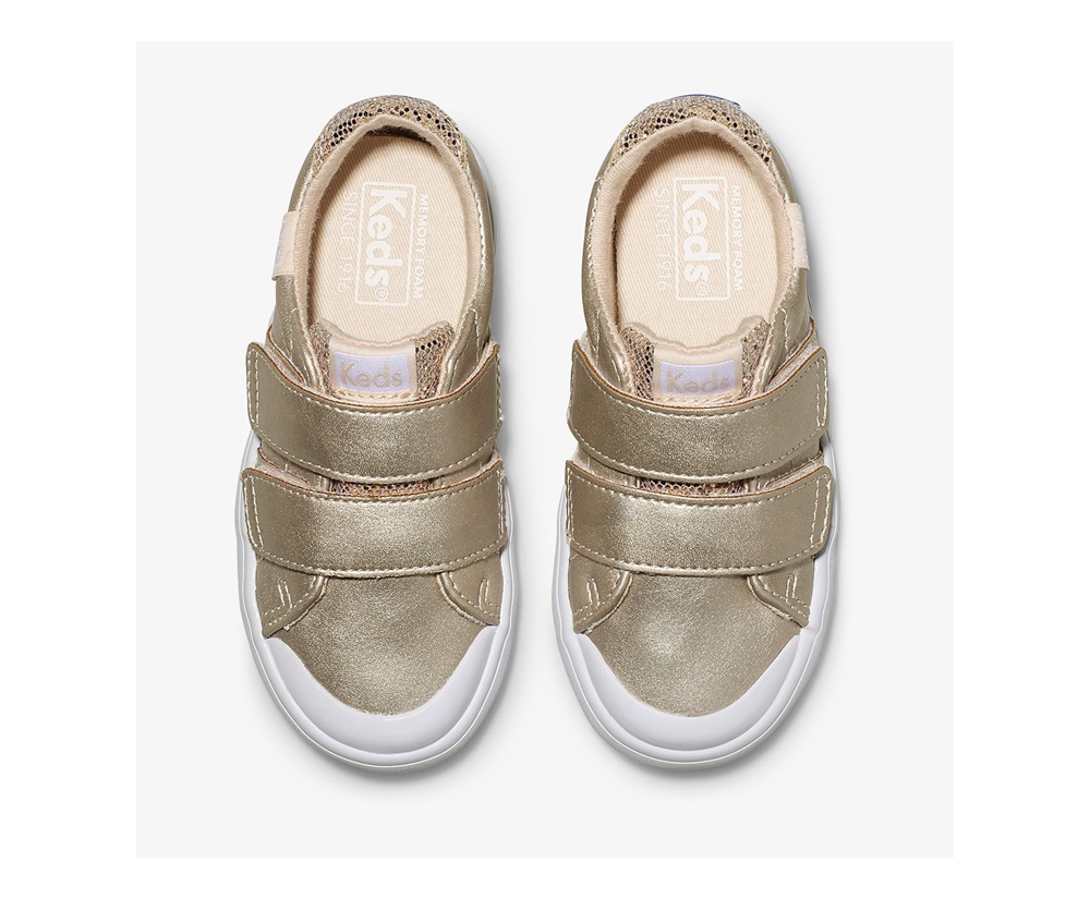 Slip Ons Keds Niños Rosas Doradas - Courtney - 956-LQNFUJ